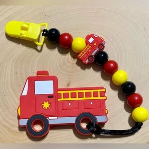 Fire Truck Baby Teether Set